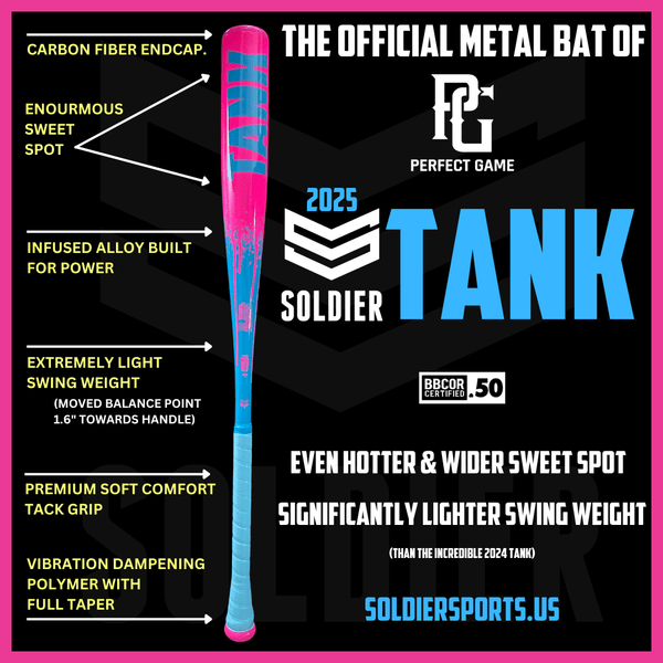 2025 SOLDIER TANK BBCOR BASEBALL BAT - Soldier Sports